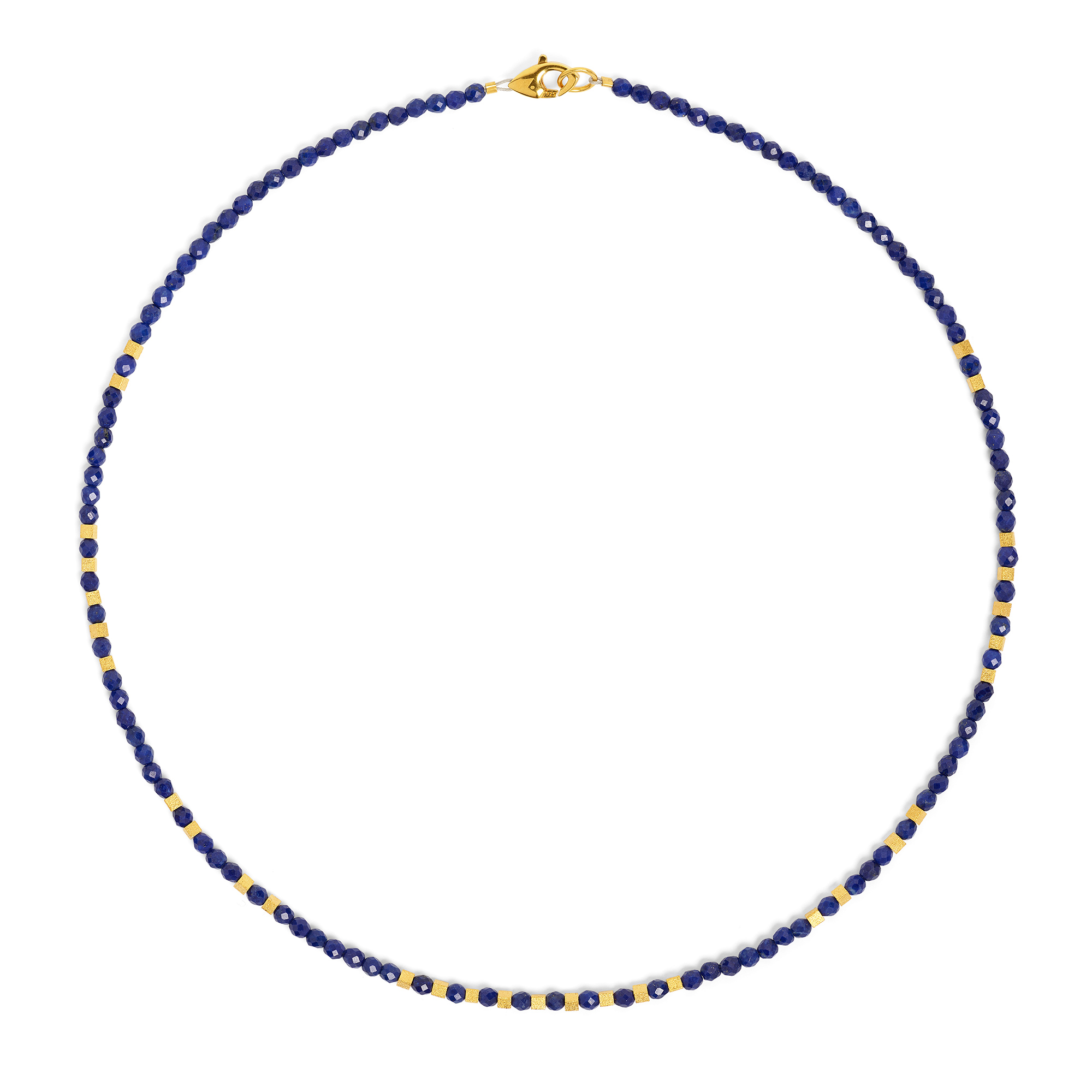 Cubinos Erbskette Gold-Silber mit Lapislazuli-Steinen