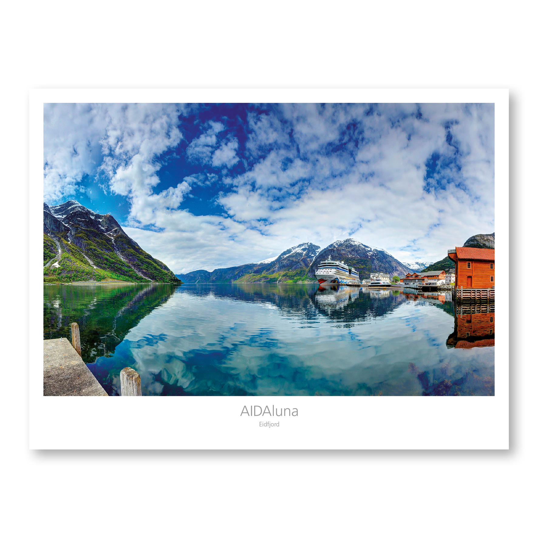 Fotodruck AIDAluna Eidfjord